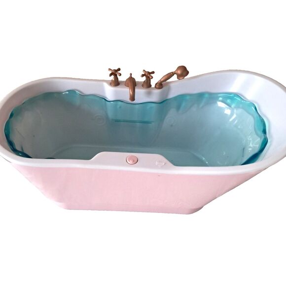 Our Generation Other - Our Generation Bathtub Bubbly Bath for 18” Dolls Toy Pink With Liner Sound Works